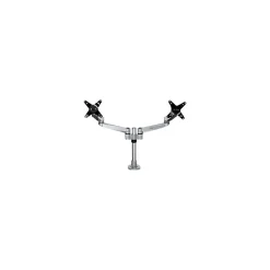 Discount StarTech Desk Mount Dual Monitor Arm - Premium - For up to 27" Monitors, Up, Silver (ARMDUALPS)
