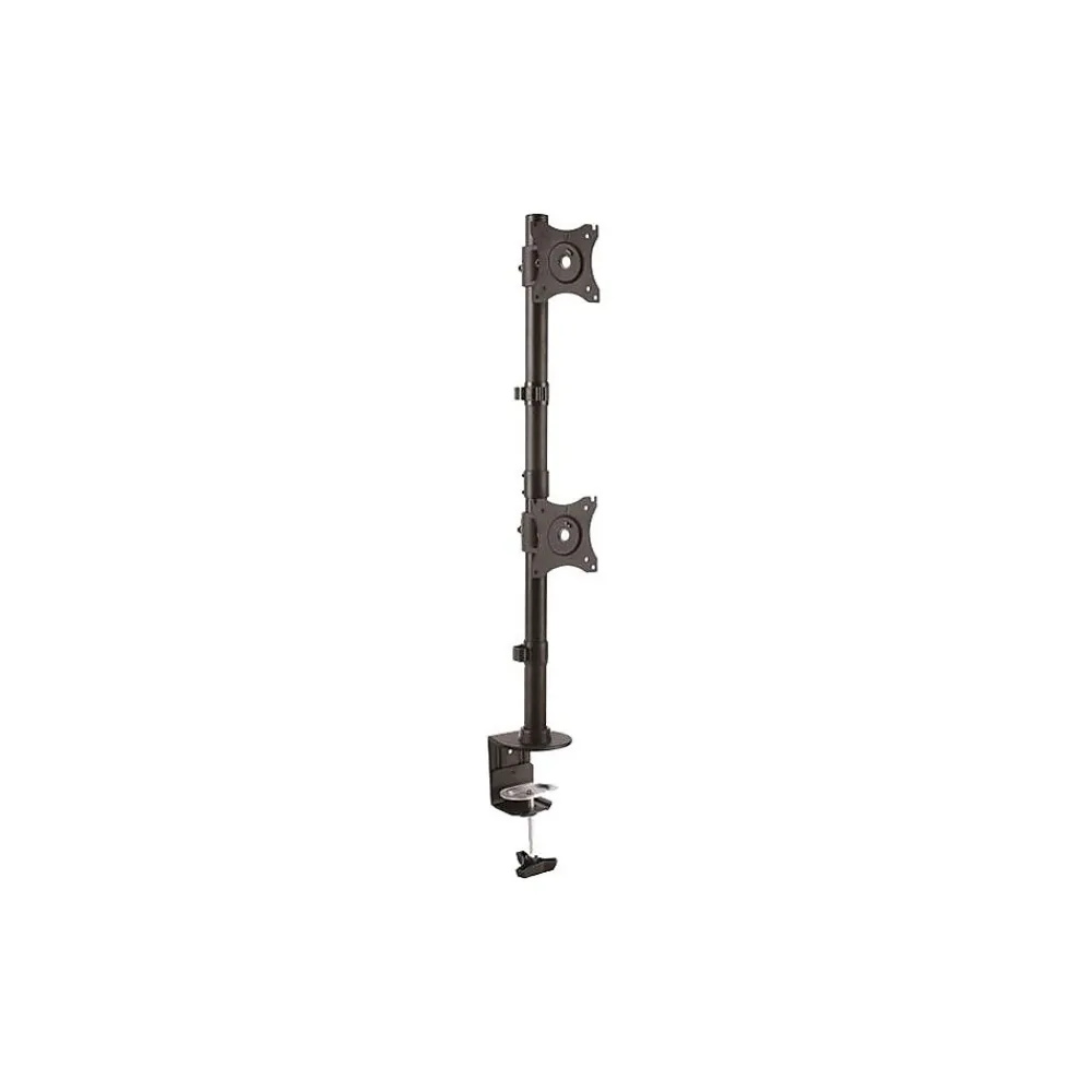 Clearance StarTech Desk Mount Dual Monitor, Vertical, Up to 27", Black (ARMDUALV)