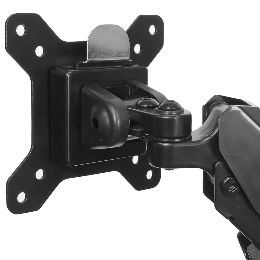 Best StarTech Dual Monitor Arm, One-Touch Height Adjustment Adjustable, Up to 30", Black (ARMSLIMDUO)