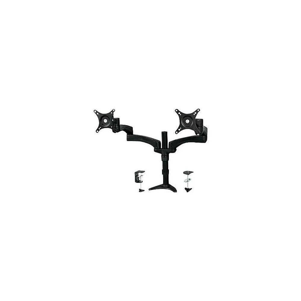 Discount StarTech Dual Monitor Arm Monitor Arm, Up to 24" Monitor, Black (ARMDUAL)