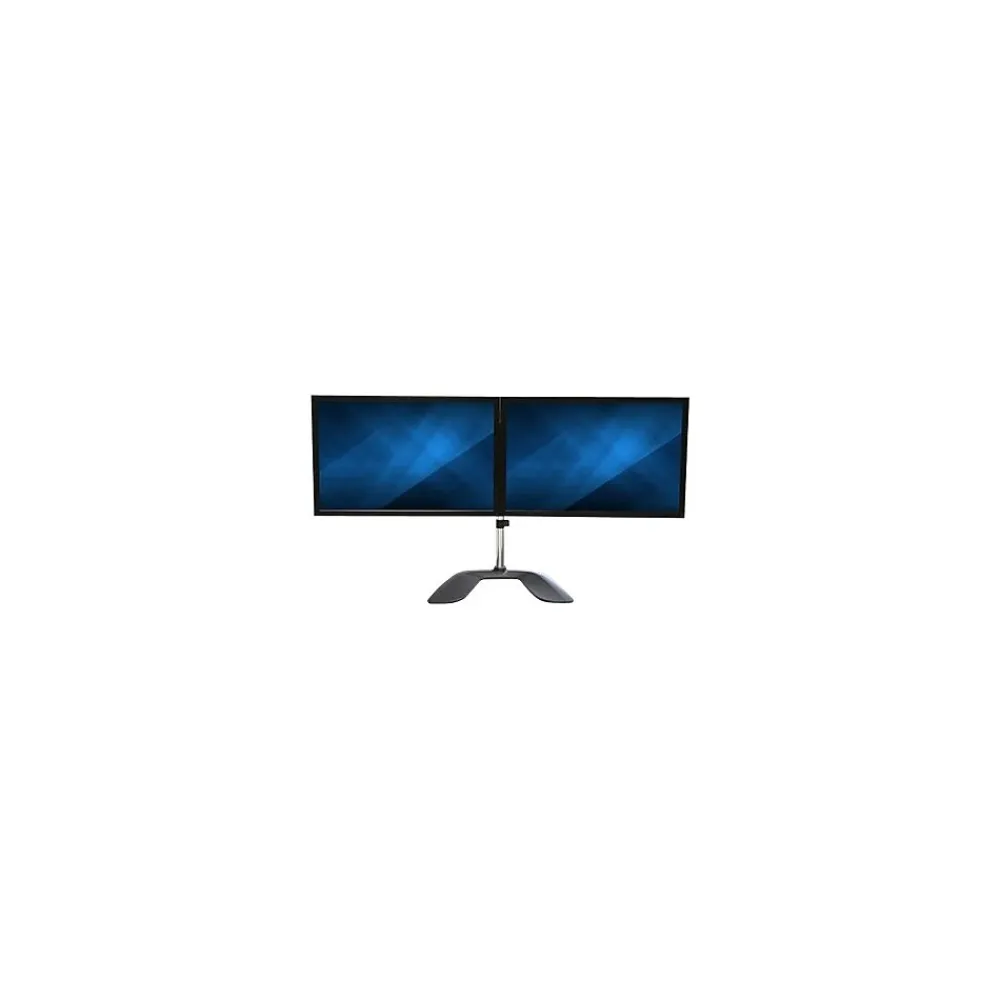 Hot StarTech Dual Monitor Stand - Articulating - For Up to 32" Monitors, Black/Silver (ARMDUALSS)