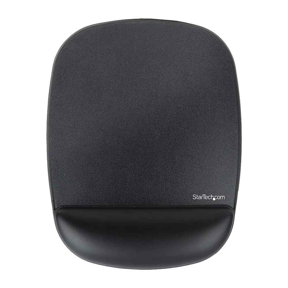 Clearance StarTech Ergonomic Gel Non-Skid Mouse Pad/Wrist Rest Combo, Black (B-ERGO-MOUSE-PAD)