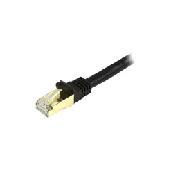 StarTech 4ft Black Cat6a Shielded Patch Cable, Cat6a Ethernet Cable, 4 ft Cat 6a STP Cable, Snagless RJ45 Ethernet Cord