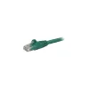 StarTech 1ft Green Cat6 Patch Cable with Snagless RJ45 Connectors, Short Ethernet Cable, 1 ft Cat 6 UTP Cable