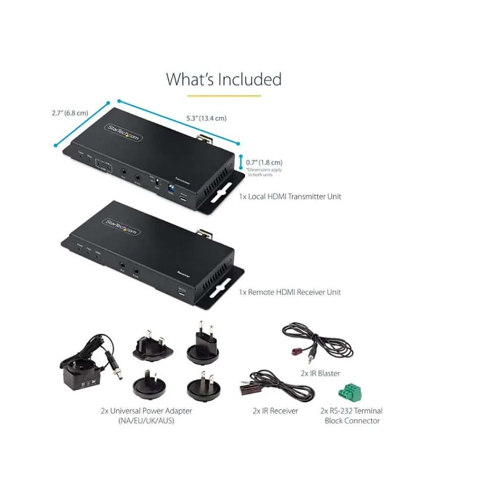 Clearance StarTech 4K HDMI over Fiber Extender Kit (ST121HD20FXA2)