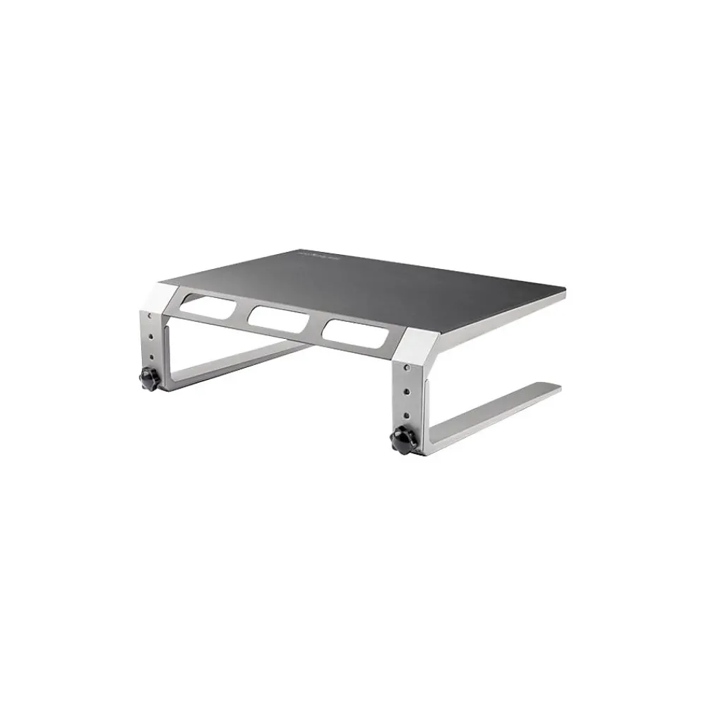 New StarTech Monitor Riser Stand - Height Adjustable - Steel & Aluminum Stands, Up to 32", Gray (MONSTND)