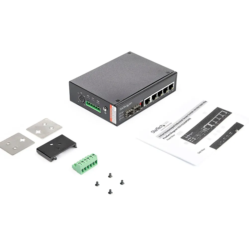 Discount StarTech 6-Port Gigabit Ethernet Unmanaged Switch, 10/100/1000 Mbps (IES1G52UPDIN)