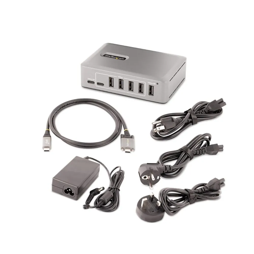 StarTech 10-Port USB 3.0 Hub, Gray (10G8A2CS-USB-C-HUB)