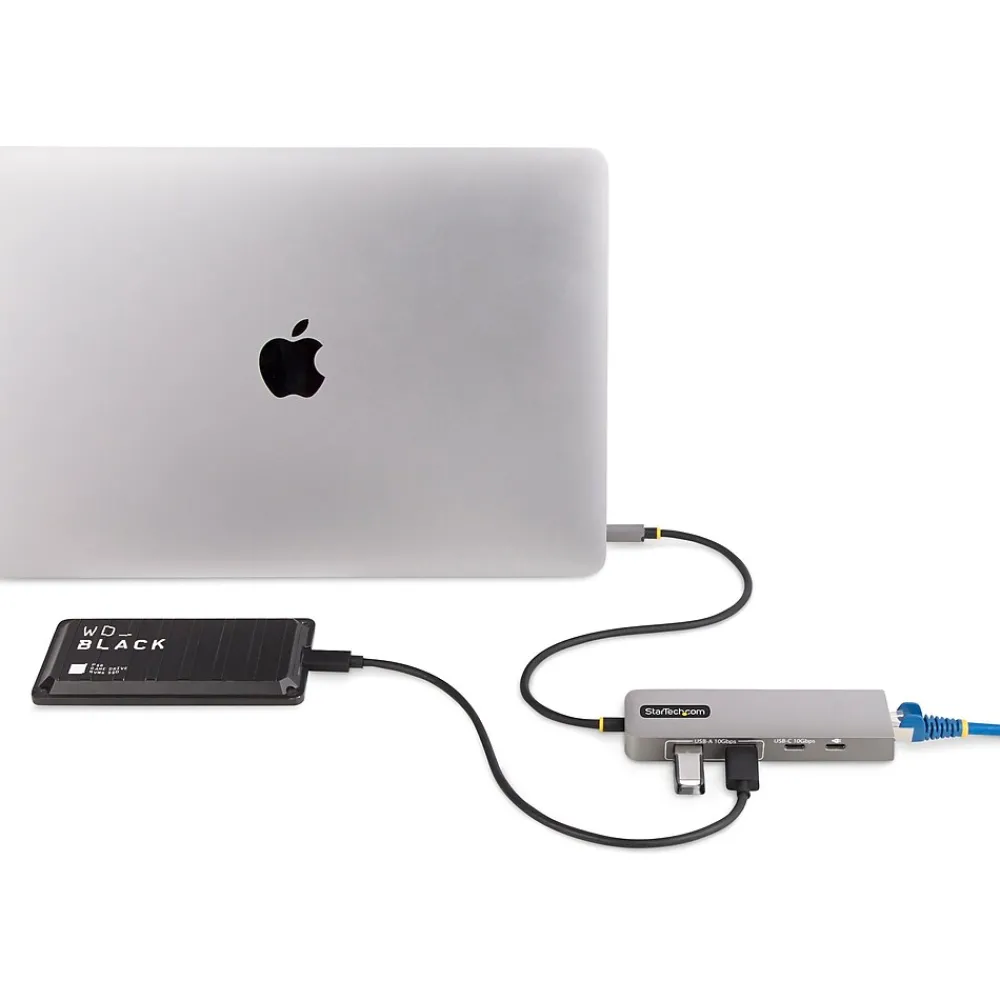 StarTech 3-Port USB-C Hub, Space Gray (10G2A1C25EPD-USB-HUB)