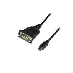 StarTech USB C to Serial Adapter, with COM Port Retention, USB C to DB9 Cable or RS232 Cable (ICUSB232PROC)
