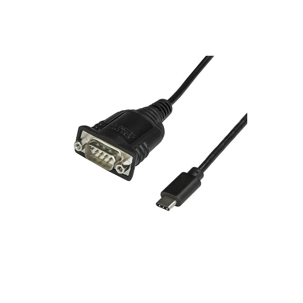 StarTech USB C to Serial Adapter, with COM Port Retention, USB C to DB9 Cable or RS232 Cable (ICUSB232PROC)