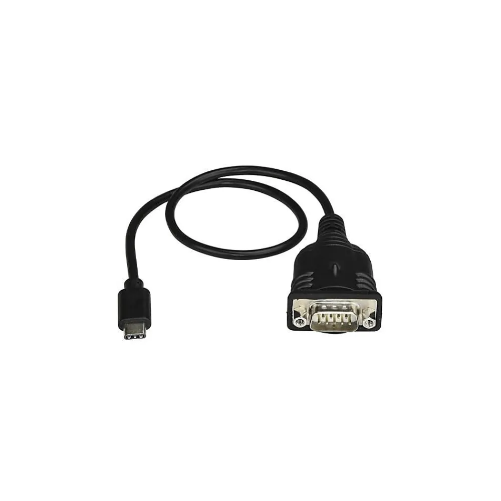StarTech USB C to Serial Adapter, with COM Port Retention, USB C to DB9 Cable or RS232 Cable (ICUSB232PROC)