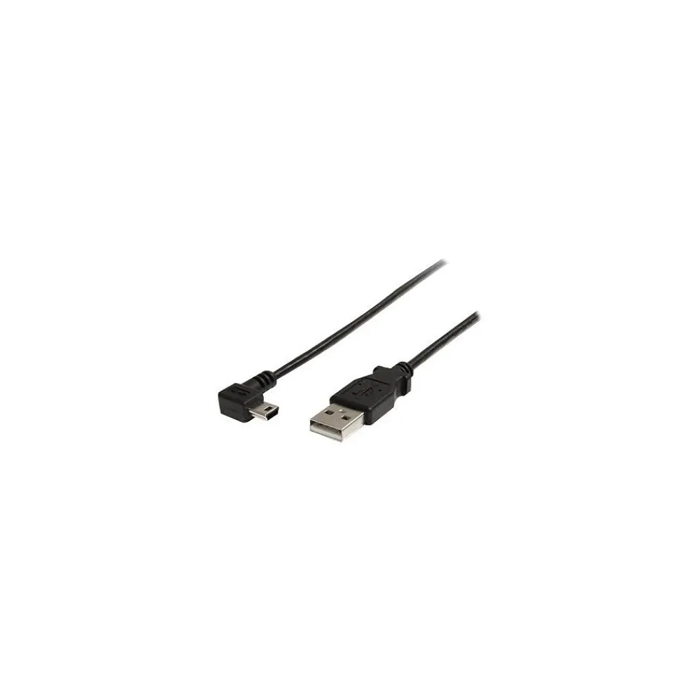 StarTech USB2HABM3RA 3ft Mini USB Cable, A to Right Angle Mini B