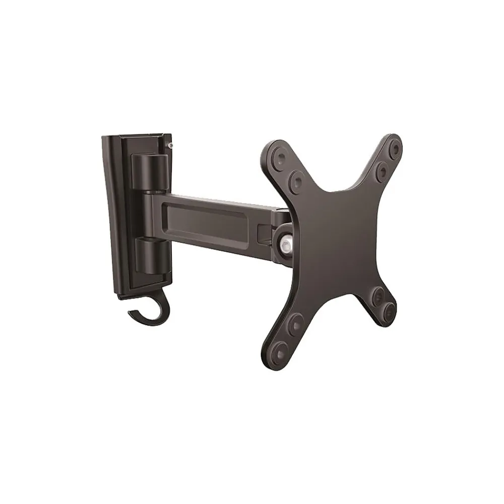 Outlet StarTech Wall Mount Monitor Arm, Single Swivel, Adjustable Arm, Up 27", Black (ARMWALLS)