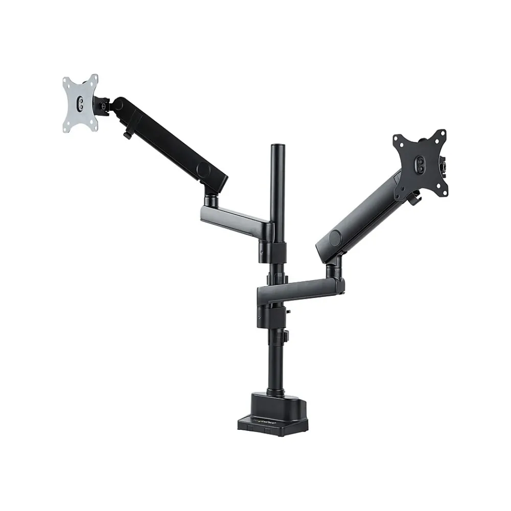 Online StarTech .com Adjustable Dual Mounting Kit, Up to 32" Monitor, Black (ARMDUALPIVOT)