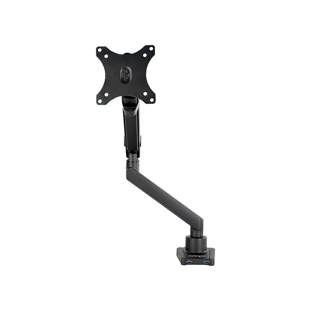 Best StarTech .com Desk Mount Monitor Arm, Slim Full Motion Adjustable Single VESA up to 17.6lbs (8kg) Display, Up 35", Black
