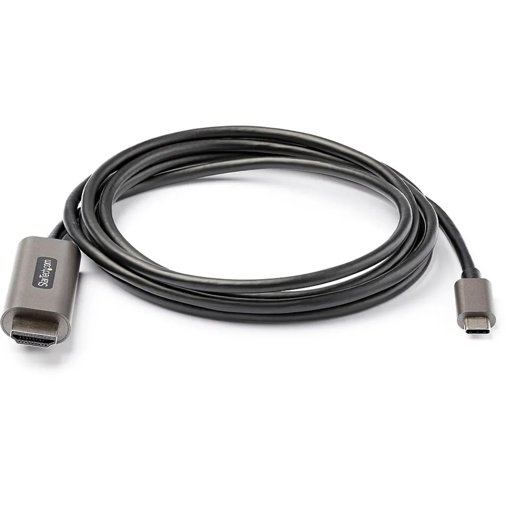 StarTech .com 6.6ft USB-C to HDMI Cable Adapter, 4K 60Hz Audio/Video Cord, Male to Male, Black (CDP2HDMM2MH)