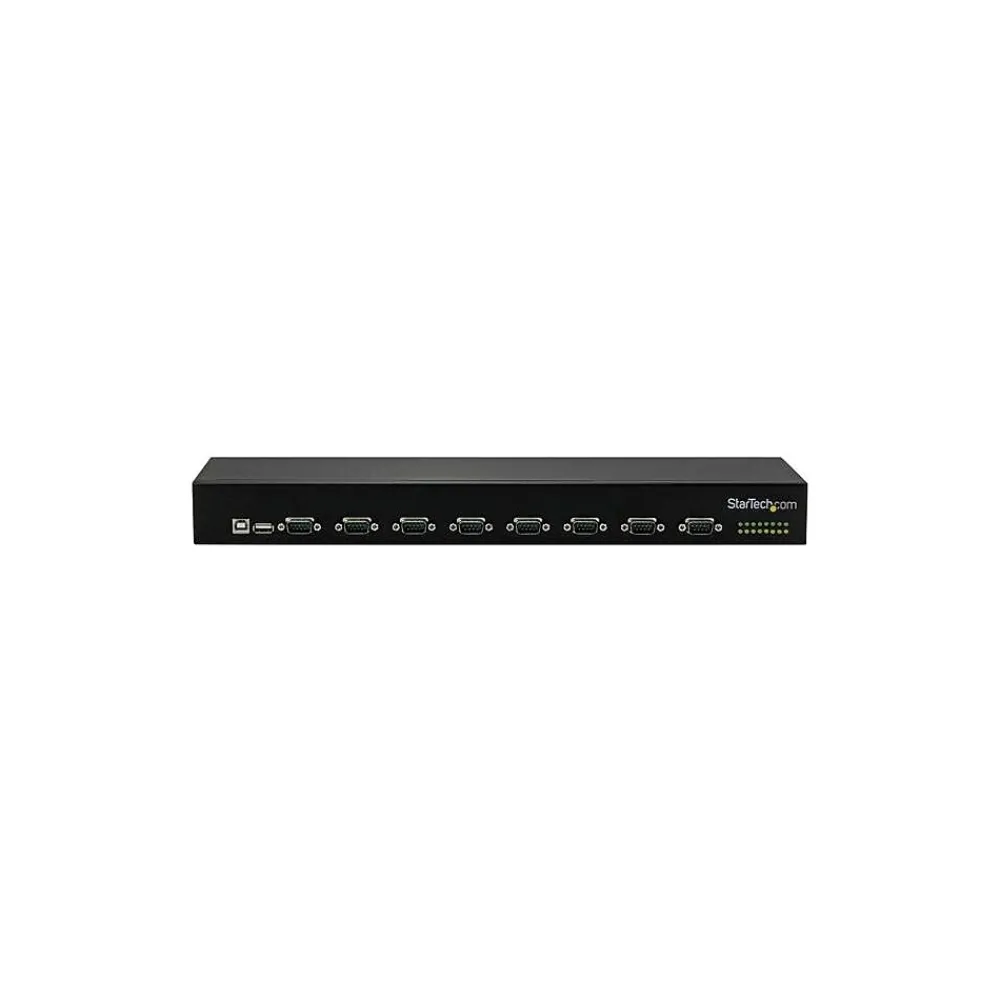 StarTech .com 8-Port USB to Serial Adapter Hub, USB to RS232 Port Adapter with Daisy Chain, Rackmount (ICUSB23208FD)