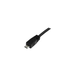 StarTech .comUSB2HAUBY11'DualUSB-AtoMicroUSB-BYCableforExternalHardDrive,Black