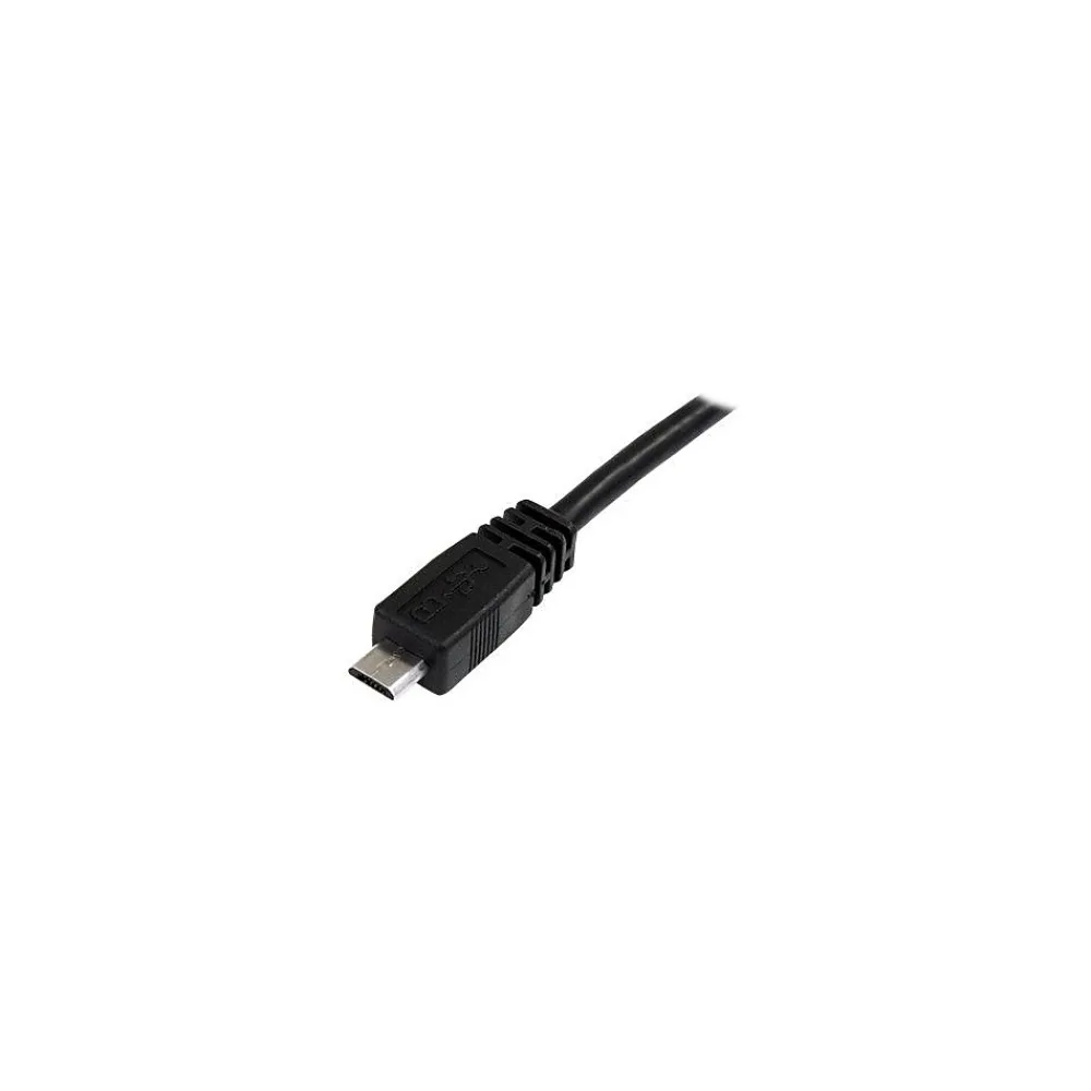 StarTech .comUSB2HAUBY11'DualUSB-AtoMicroUSB-BYCableforExternalHardDrive,Black