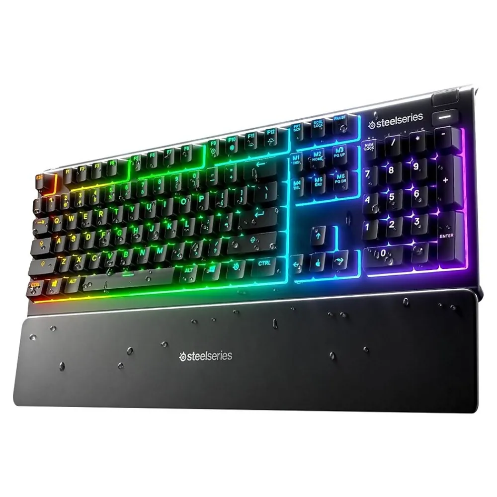 Best SteelSeries Apex 3 Wired Gaming Keyboard, Black (64795)