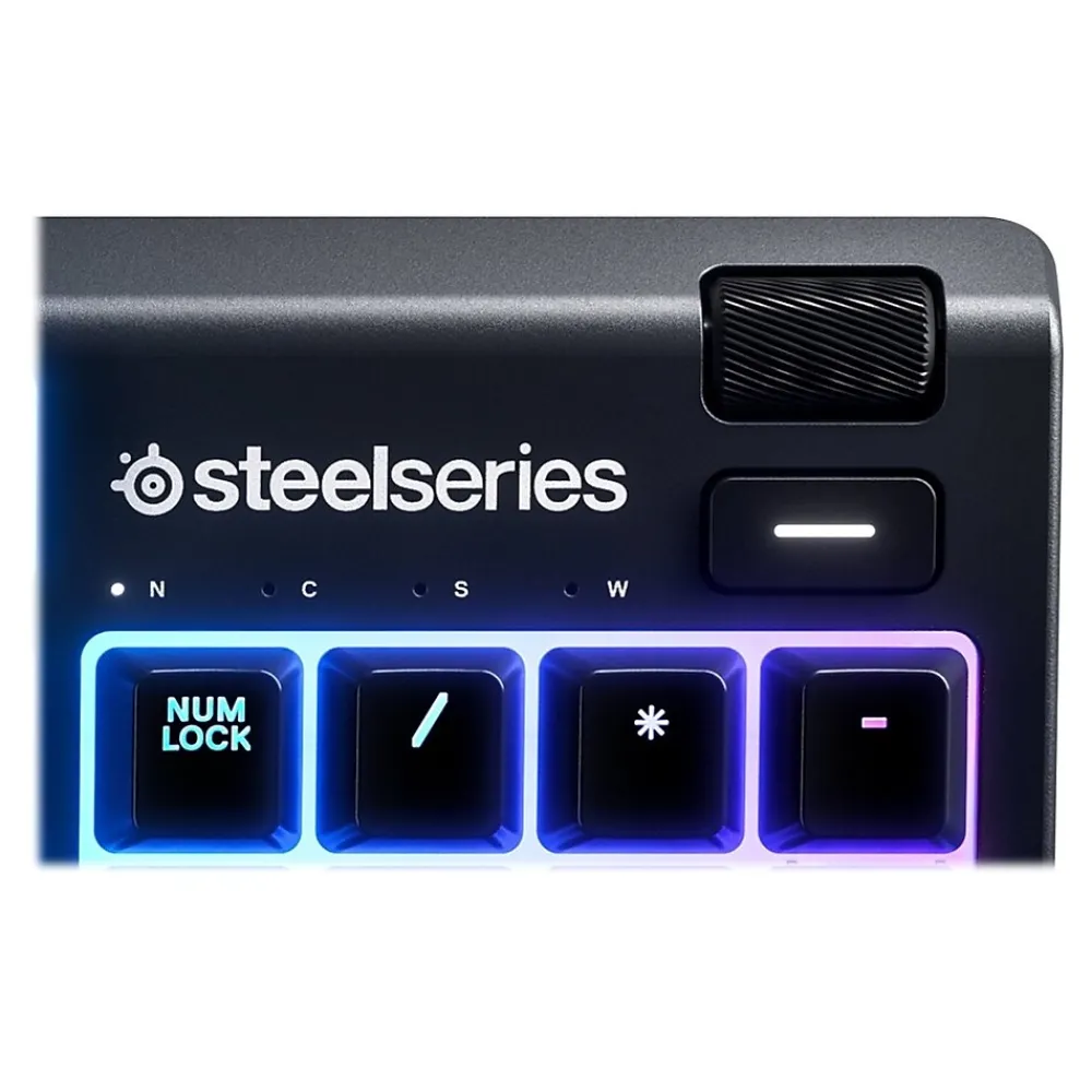 Best SteelSeries Apex 3 Wired Gaming Keyboard, Black (64795)