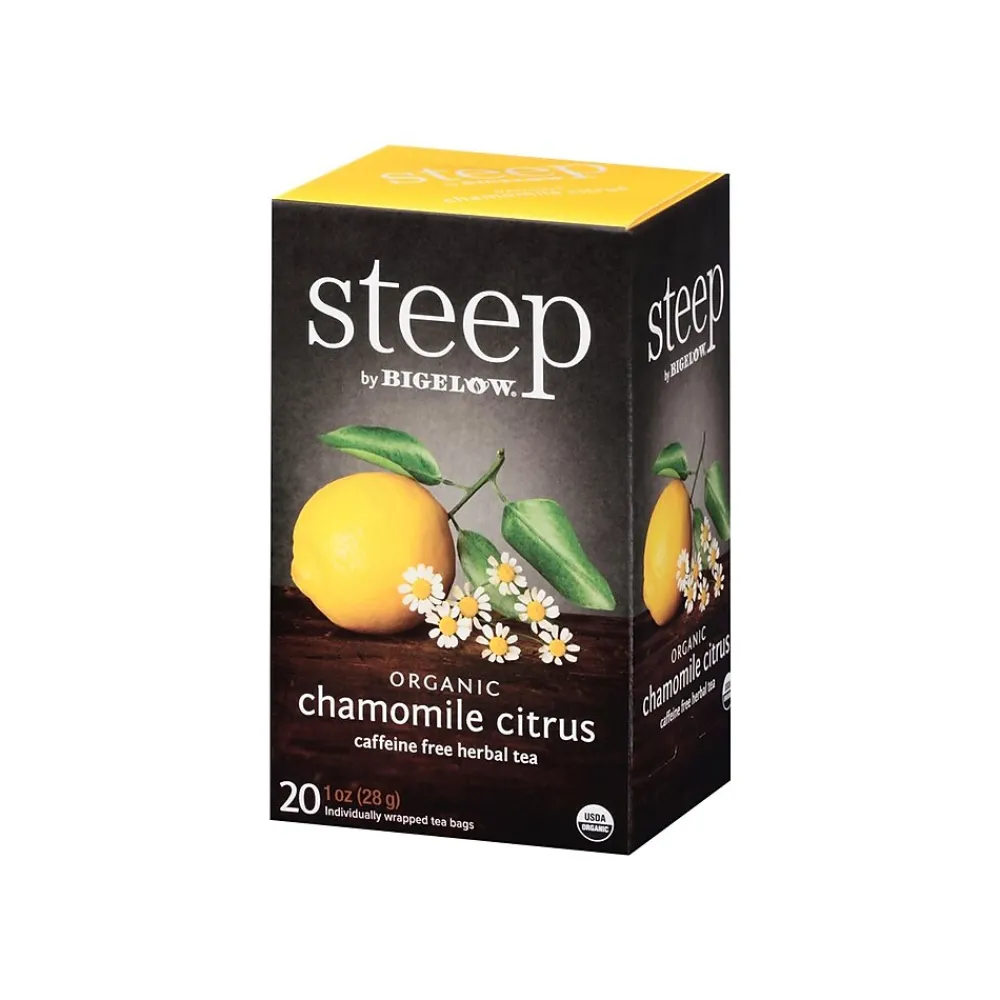 Steep Herbal Tea Bags, 20/Box (17707)