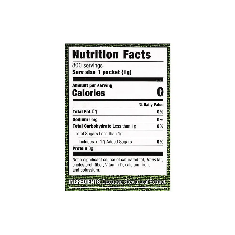 Stevia in the Raw Artificial Sweeteners, 800/Box (220-00441)