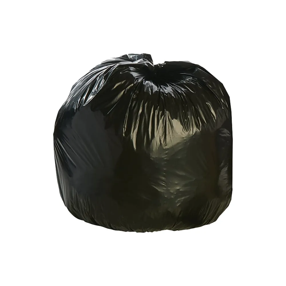56 Gallon Industrial Trash Bag, 40" x 48", Low Density, 1.5, Brown, 100 Bags/Box (STOT4048B15)<Stout Clearance