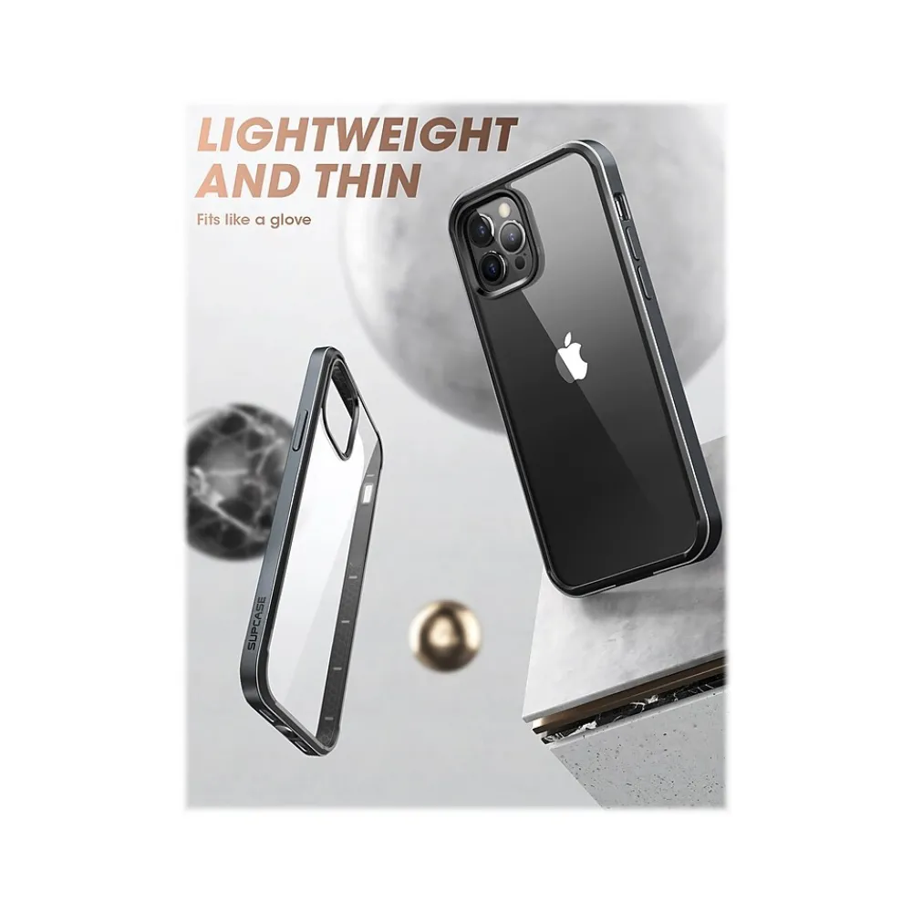 SUPCASE Unicorn Beetle Black Edge Clear Bumper Case for iPhone 13 Pro (SUP-iPhone2021Pro-6.1-Edge-Black)