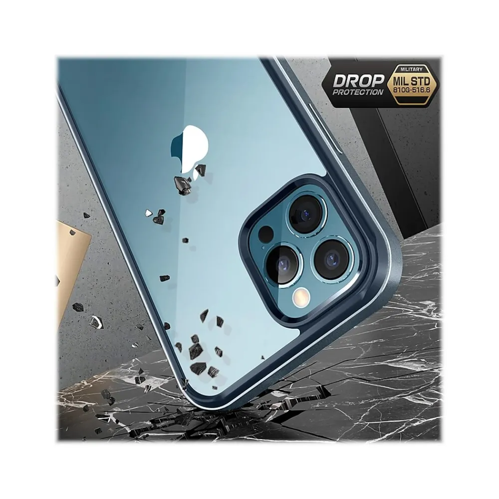 SUPCASE Unicorn Beetle Blue Edge with Screen Protector Case for iPhone 13 Pro Max (SUP-iPhone2021-6.7-EdgePro-SP-Cerulean)