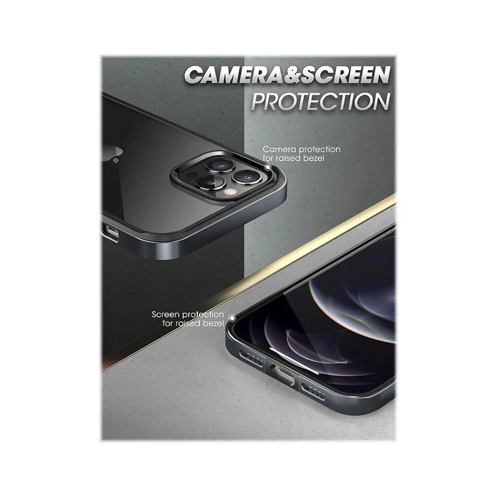 SUPCASE Unicorn Beetle Black Edge Clear Bumper Case for iPhone 13 Pro Max (SUP-iPhone2021-6.7-Edge-Black)