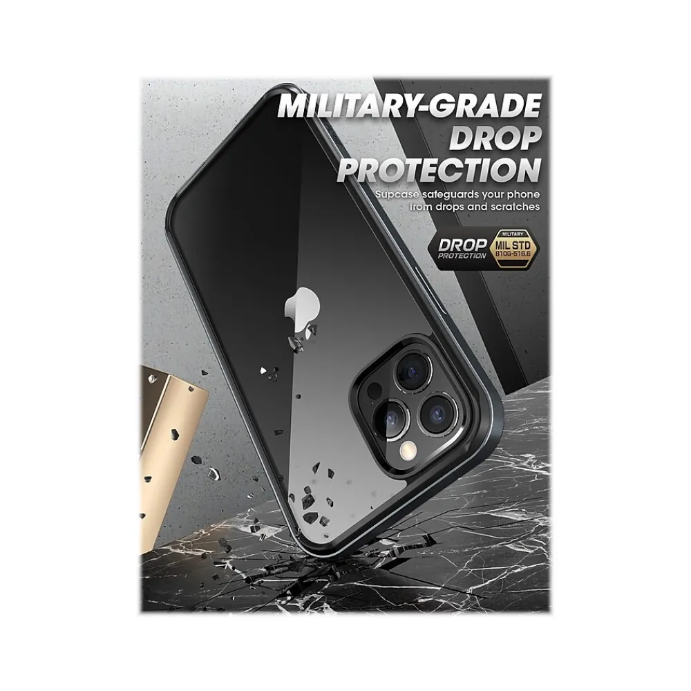 SUPCASE Unicorn Beetle Black Edge Clear Bumper Case for iPhone 13 Pro Max (SUP-iPhone2021-6.7-Edge-Black)