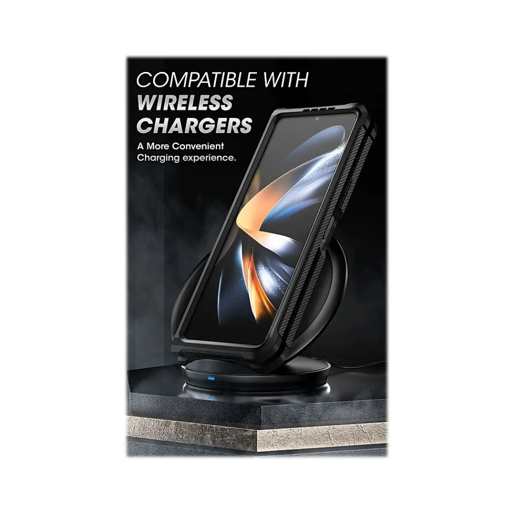 SUPCASE Unicorn Beetle Black Kickstand Case for Samsung Galaxy Z Fold4 (SUP-Galaxy2022-ZFold4-5G-Unicorn-SP-Blac)