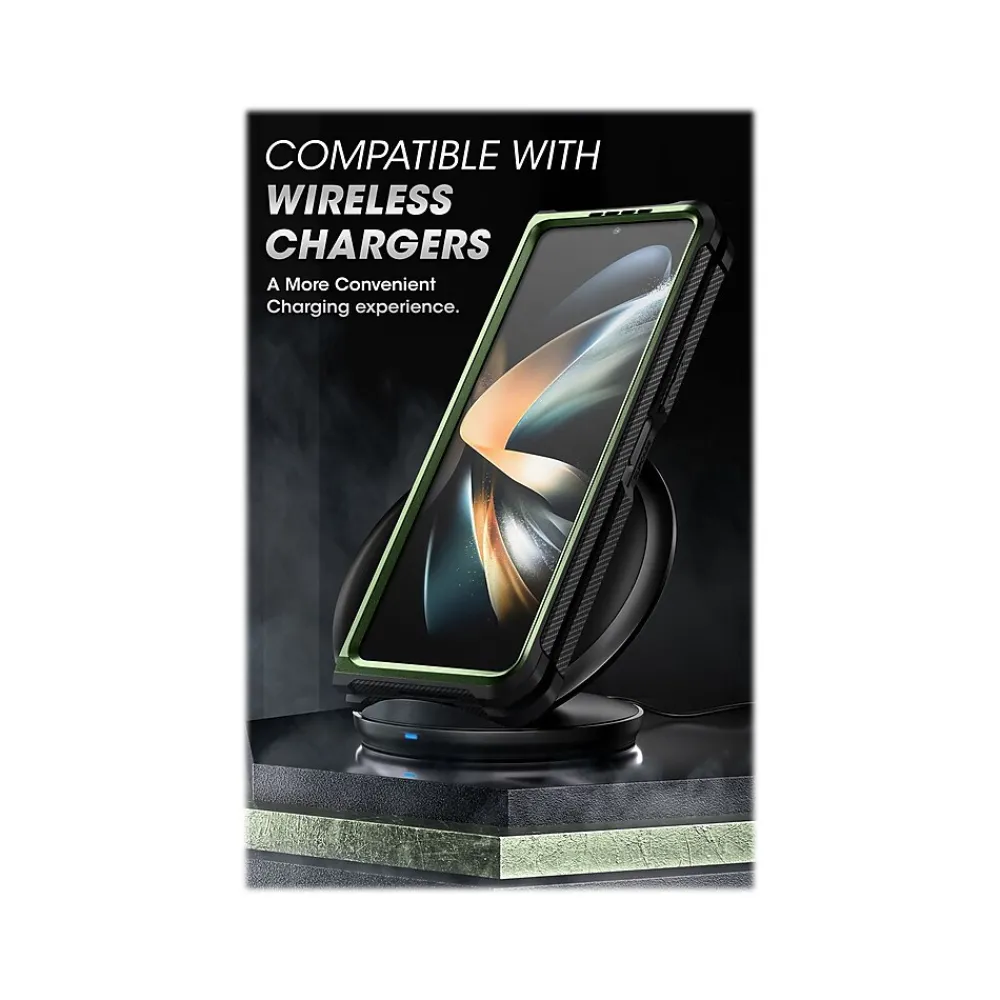 SUPCASE Unicorn Beetle Dark Green Kickstand Case for Samsung Galaxy Z Fold4 (SUP-Galaxy2022-ZFold4-5G-Unicorn-SP-Guld)
