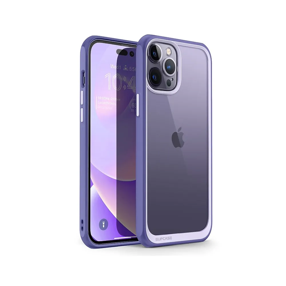 SUPCASE Unicorn Beetle Deep Purple Slim Case for iPhone 14 Pro (SUP-iPhone2022Pro-6.1-UBStyle-Mauve)