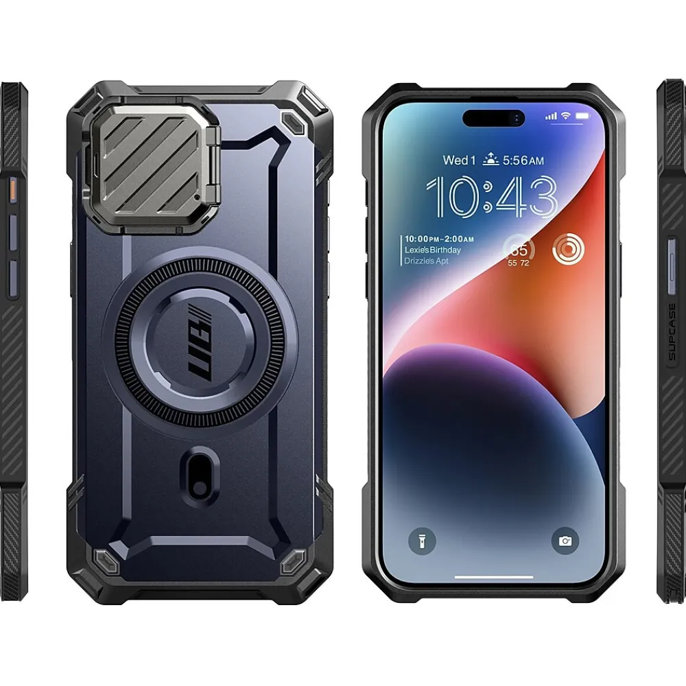 SUPCASE Unicorn Beetle MAG XT MagSafe Rugged Case for iPhone 15 Pro Max, Shock-Absorbing, Dark Blue (SPH23MX67MGXTMN)