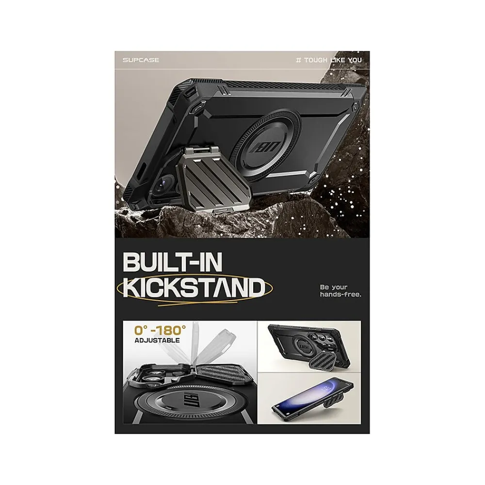 SUPCASE Unicorn Beetle MAG XT MagSafe Samsung Galaxy S24 Ultra, Shock Absorbing, Black (GXYS24U5GMXTBK)