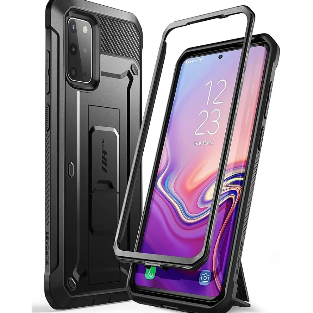 SUPCASE Unicorn Beetle Pro Black Rugged Case for Galaxy S20 Plus (S-S20P-UBP-BK)