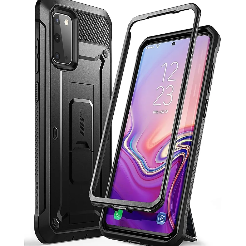 SUPCASE Unicorn Beetle Pro Black Rugged Case for Galaxy S20 (S-S20-UBPR-BK)