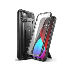 SUPCASE Unicorn Beetle Pro MagSafe Rugged Case for iPhone 12/12 Pro, Shock Absorbing, Black (SUP-iPhone2020-6.1-UBPro-SP-Black)