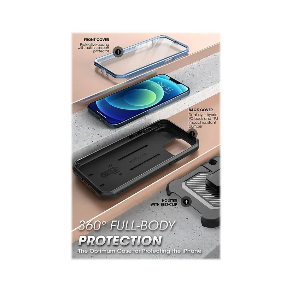 SUPCASE Unicorn Beetle Pro Metallic Blue Rugged Case for iPhone 13 Pro Max (SUP-iPhone2021-6.7-UBPro-SP-Cerulean)