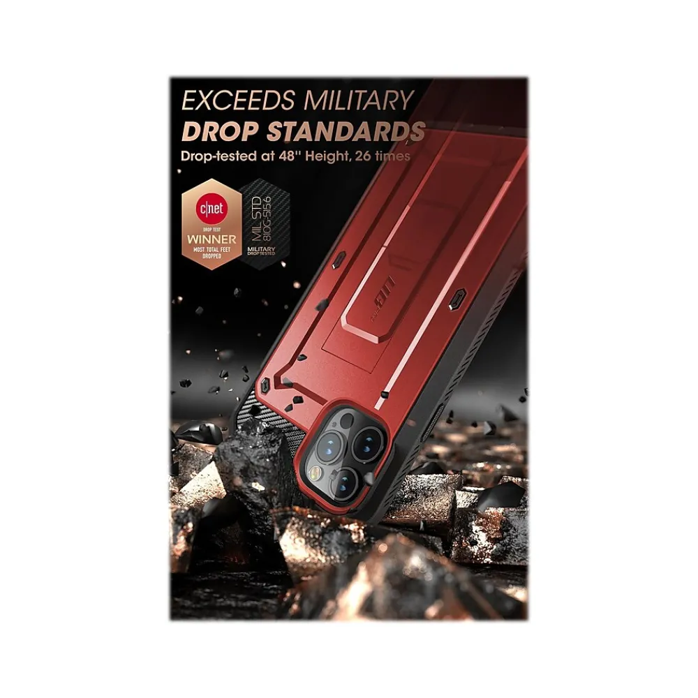 SUPCASE Unicorn Beetle Pro Metallic Red Rugged Case for iPhone 13 Pro (SUP-iPhone2021Pro-6.1-UBPro-SP-Ruddy)