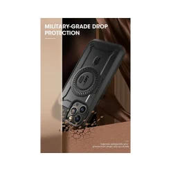 SUPCASE Unicorn Beetle PRO MAG Rugged Case for iPhone 15 Pro Max, Shock-Absorbing, Gunmetal