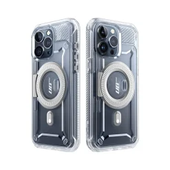 SUPCASE Unicorn Beetle PRO MAG Rugged Case for iPhone 15 Pro, Shock-Absorbing, Clear (SUP-iPhone2023Pro-6.1-MagPro-SP-Clear)