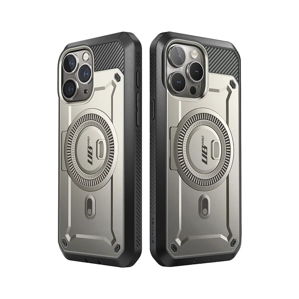 SUPCASE Unicorn Beetle PRO MAG Rugged Case for iPhone 15 Pro Max, Shock-Absorbing, Titan Gray