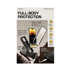 SUPCASE Unicorn Beetle PRO Rugged Case for iPhone 15 Pro Max, Shock-Absorbing, Black (SUP-iPhone2023Max-6.7-UBPro-SP-Black)