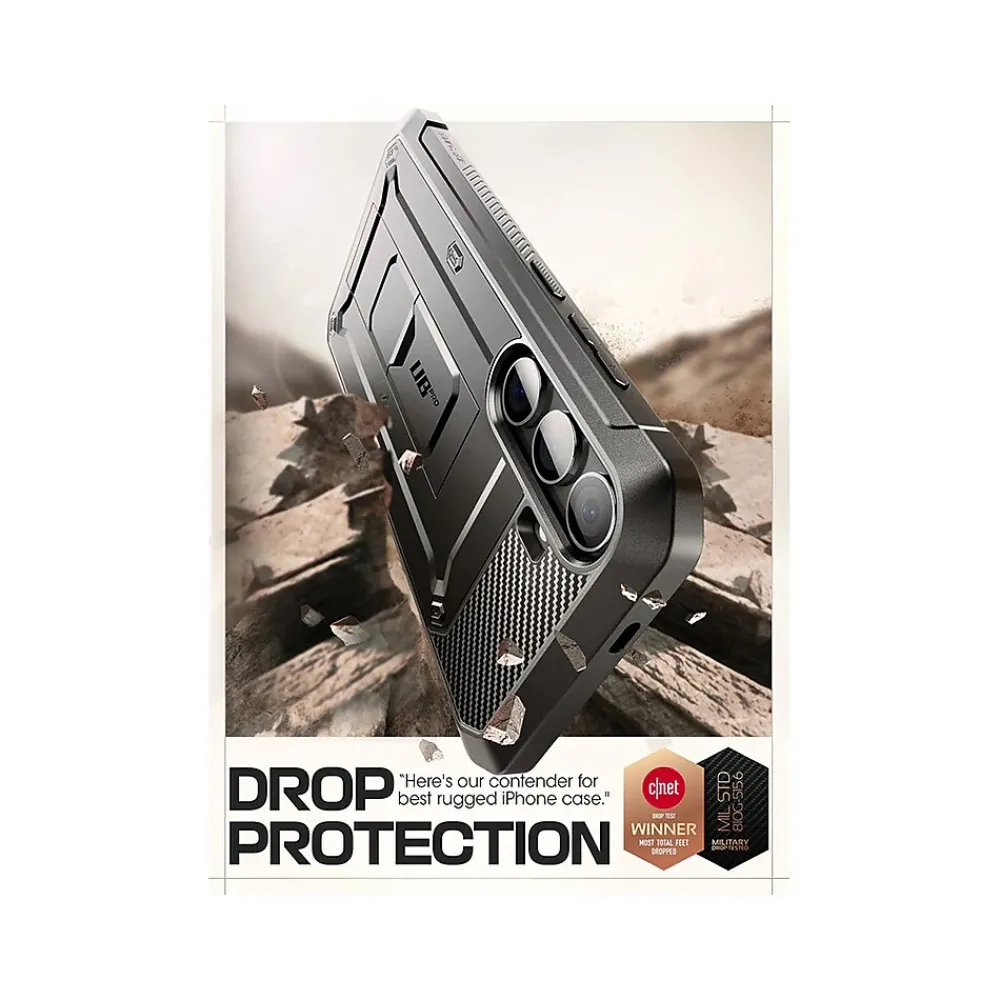SUPCASE Unicorn Beetle Pro Rugged Case for Samsung Galaxy S24+, Shock Absorbing, Black (GS24PUBPRSP2SBK)