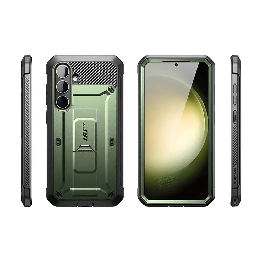 SUPCASE Unicorn Beetle Pro Rugged Case for Samsung Galaxy S24, Shock Absorbing, Dark Green (GS24UBPR2SGN)