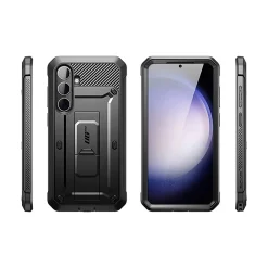 SUPCASE Unicorn Beetle Pro Rugged Case for Samsung Galaxy S24, Shock Absorbing, Black (GS24UBPR2SBK)